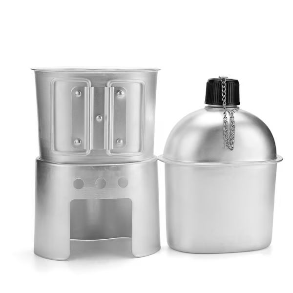 đ„Last Day 70% OFFđ„Military Canteen Set of 4, Canteen Cup Stove Pouch Kit