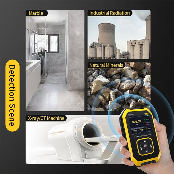 GC-01 Geiger Counter Nuclear Radiation Detector Personal Dosimeter X-ray γ-ray β-ray Radioactivity Tester Marble Detector Industrial