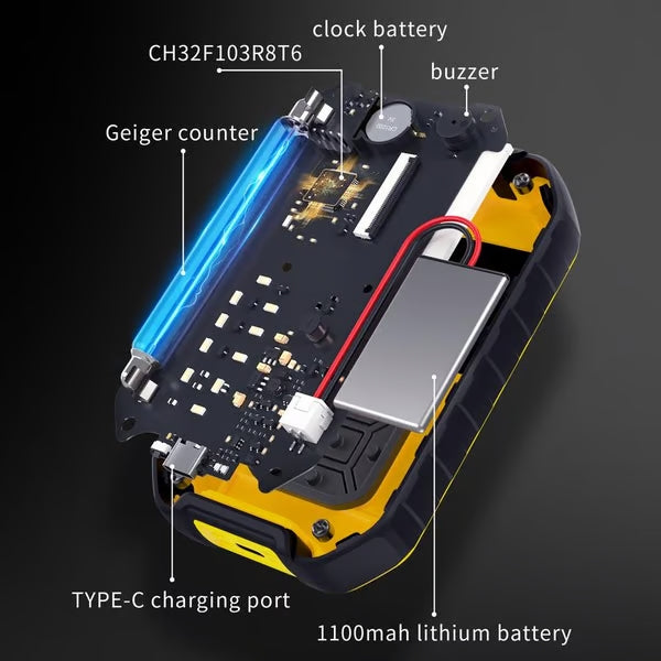 GC-01 Geiger Counter Nuclear Radiation Detector Personal Dosimeter X-ray γ-ray β-ray Radioactivity Tester Marble Detector Industrial