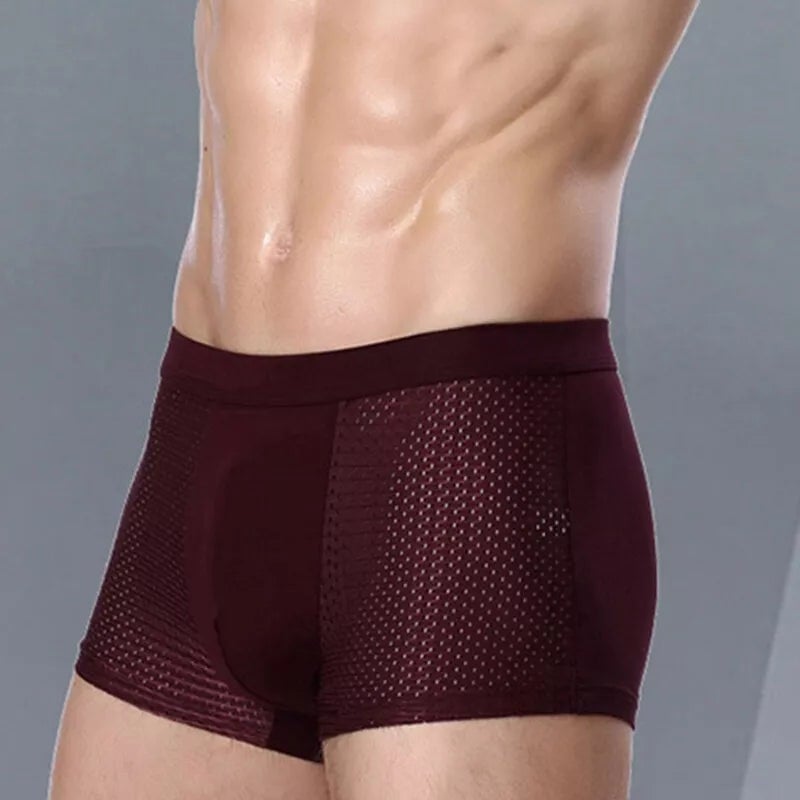 🔥(Set of 4pcs) 2025 NEW Men's Energy Boost & Antibacterial Elastic Underwear Set