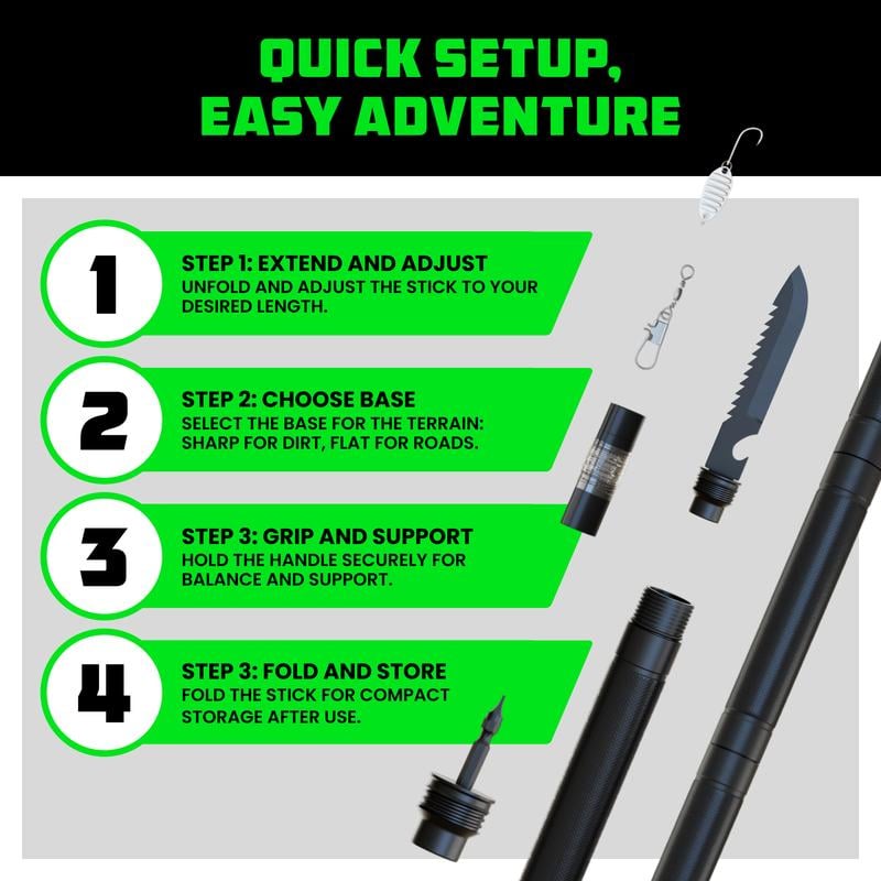 🔥Tactical Hiking Stick