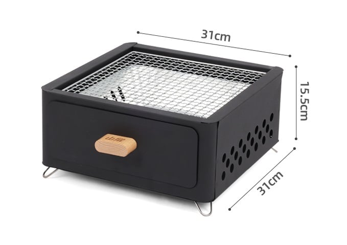 Outdoor barbecue grill stove tea making stove set barbecue stove home camping full set