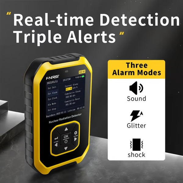 GC-01 Geiger Counter Nuclear Radiation Detector Personal Dosimeter X-ray γ-ray β-ray Radioactivity Tester Marble Detector Industrial
