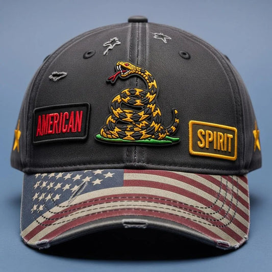 🔥Independence Day Early Promotion: Buy 2 Get 1 Free -"American Spirit" Gadsden Flag Baseball Cap – Don’t Tread On Me
