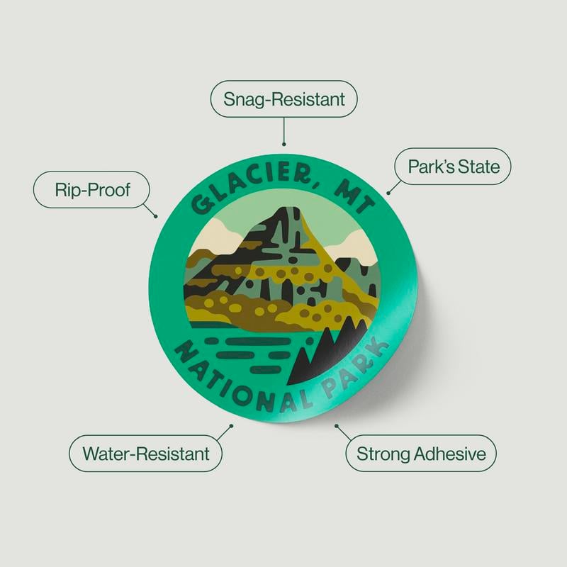 National Park Insulated Bottle Flask Tumbler with Stickers Kit