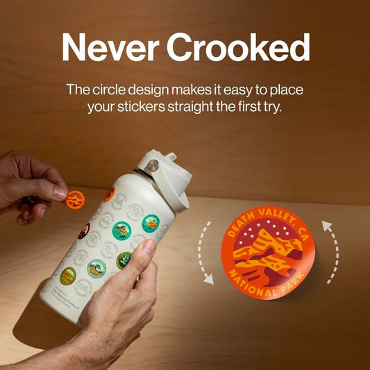 National Park Insulated Bottle Flask Tumbler with Stickers Kit
