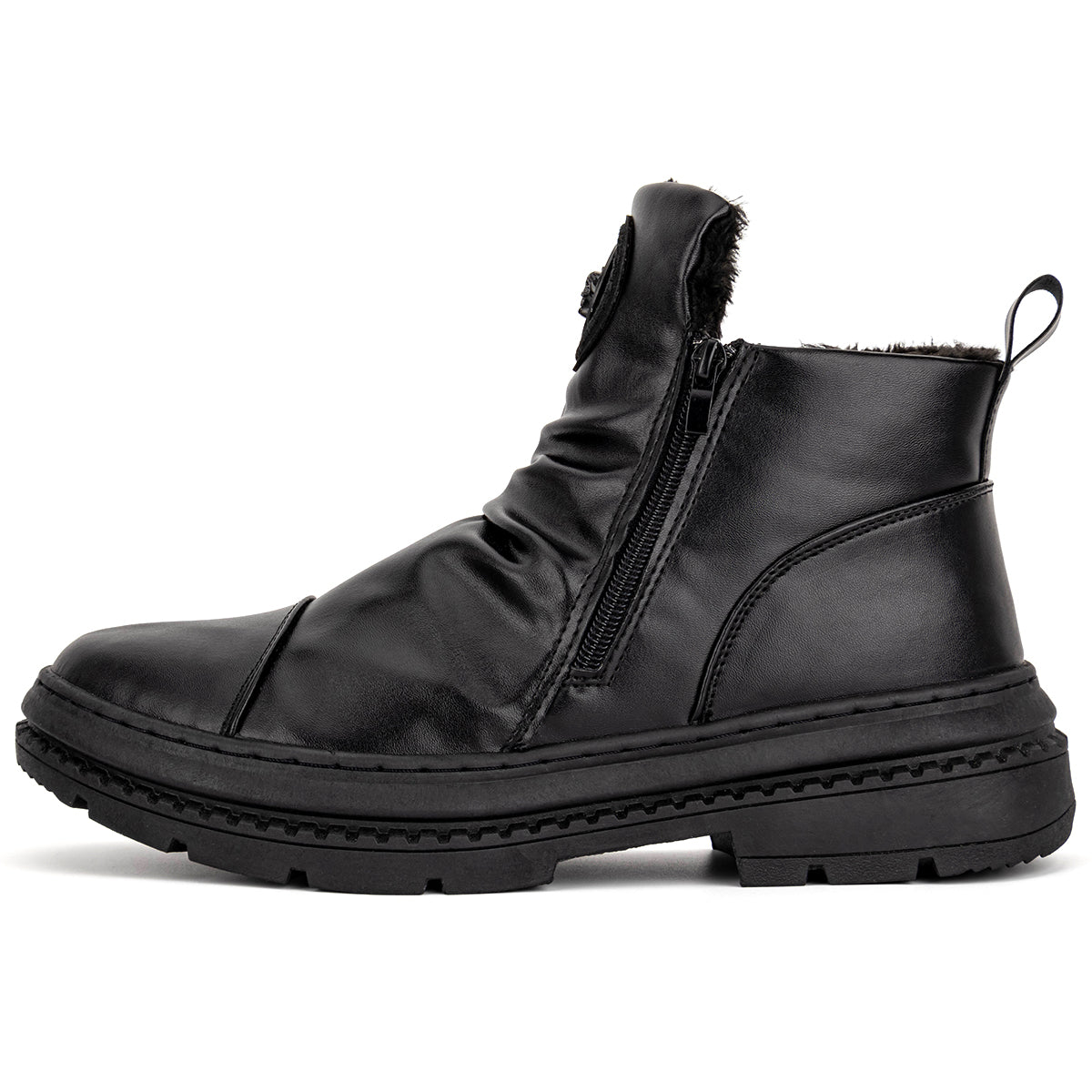 (⏰Last Day 70% OFF🔥)Men's Comfortable Leather Motorcycle Boots Work Boots Waterproof Anti-Slip Anti-Sprain(💯Specialized Boots For Tournaments)